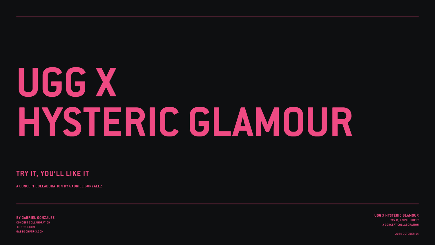 UGG X HYSTERIC GLAMOUR — chapter3